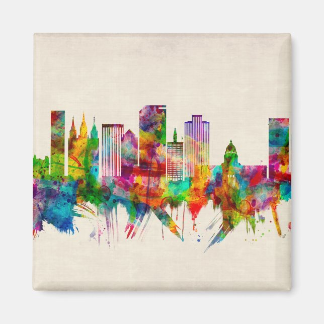 Salt Lake City Utah Skyline Magnet (Vorne)