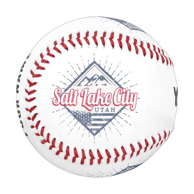 Salt Lake City Utah United Staaten Mountains USA Baseball (Vorderseite Links)