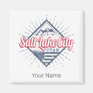 Salt Lake City Utah United Staaten Mountains USA Magnet