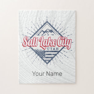 Salt Lake City Utah United Staaten Mountains USA Puzzle