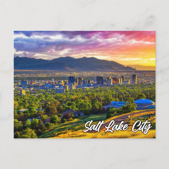 Salt Lake City, Utah, USA Postkarte (Vorderseite)