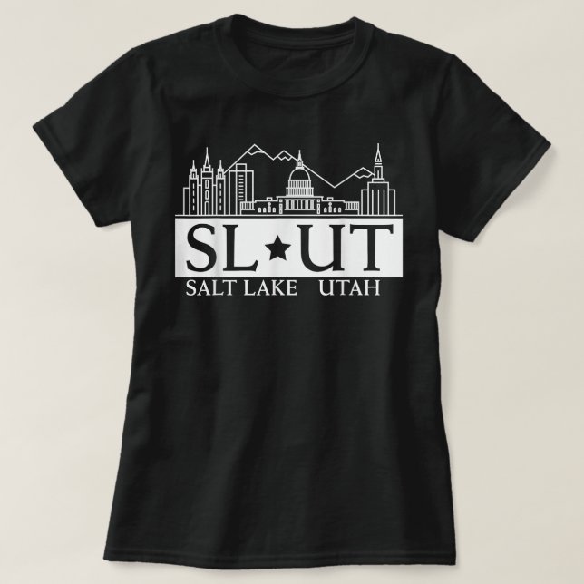 Salt Lake City Utah UT Heimat Zuhause Staatsstolz T-Shirt (Design vorne)