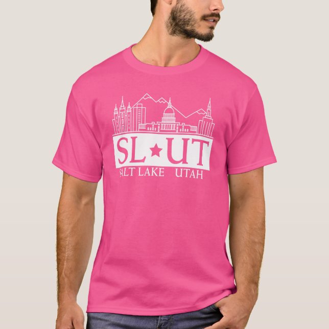 Salt Lake City Utah Ut Heimat Zuhause Staatsstolz T-Shirt (Vorderseite)