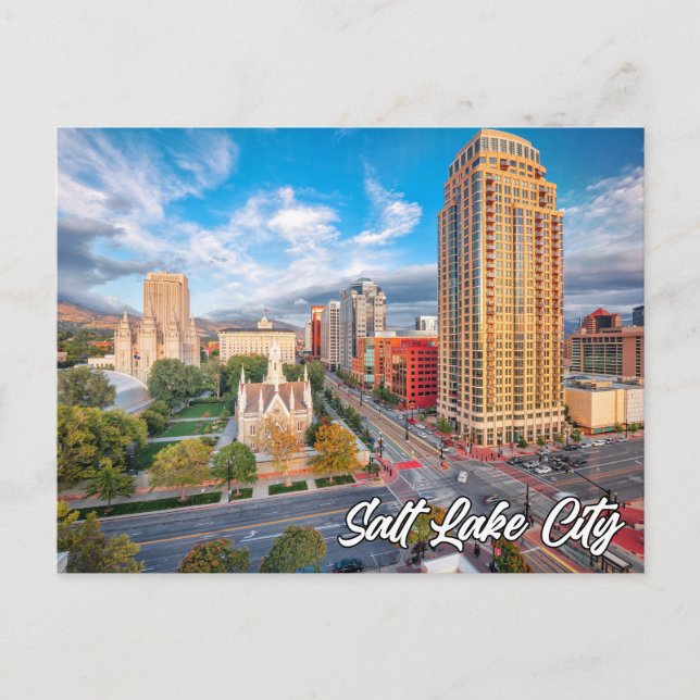 Salt Lake City, Utah, Vereinigte Staaten Postkarte (Vorderseite)