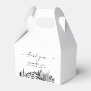 Salt Lake City Wedding Personalisiert Gefallen Box Geschenkschachtel