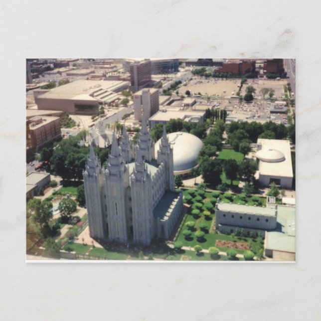 Salt Lake LDS Tempel Postkarte (Vorderseite)
