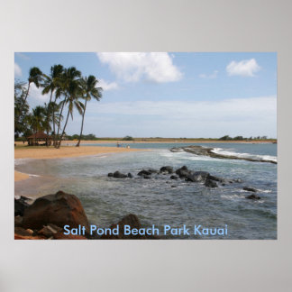 Salt Pond Beach Park Kauai Poster