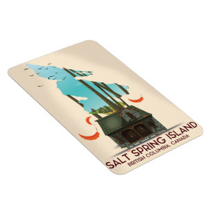 Salt Spring Island British Columbia Kanada Magnet