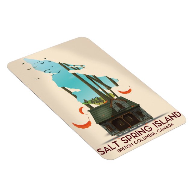 Salt Spring Island British Columbia Kanada Magnet (Rechte Seite)