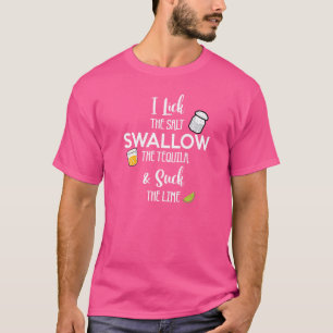 Salt Tequila Limoner Alkohol Drinker Mexican Pun C T-Shirt