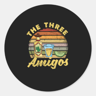 Salt Tequila Limones mexikanisches Fiesta Party Runder Aufkleber