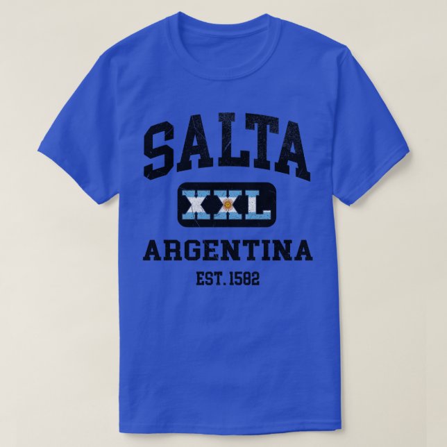 Salta Argentina XXL Athletic Design T-Shirt (Design vorne)