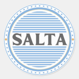 Salta City Pride Emblem – Argentine Identity Runder Aufkleber