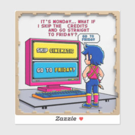 Saltar créditos hasta el viernes aufkleber