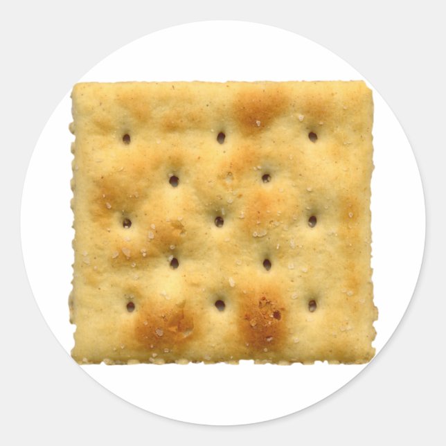 Saltine Soda Cracker Runder Aufkleber (Vorderseite)