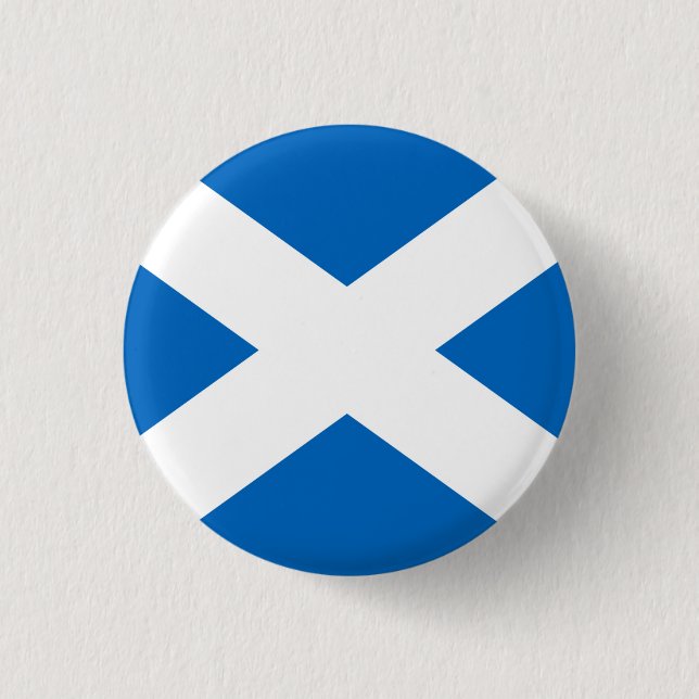 Saltire Schottland Flaggen-Button-Abzeichen Button (Vorderseite)