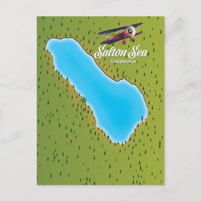 Salton Sea California USA Karte (Vorderseite)