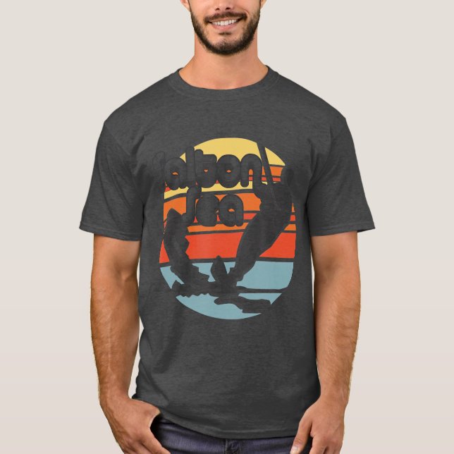 Salton Sea California Wasserski-Retro T-Shirt (Vorderseite)
