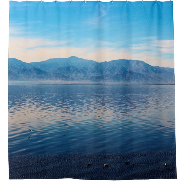 Salton Sea Ruhe Duschvorhang (Vorderseite)