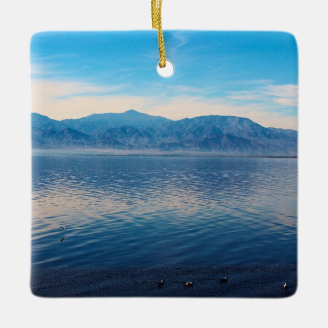 Salton Sea Ruhe Keramikornament (Vorderseite)