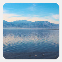 Salton Sea Ruhe Quadratischer Aufkleber