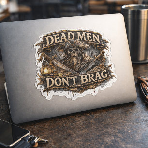 Saltverfluchter Captain Sticker – Tote Männer prah