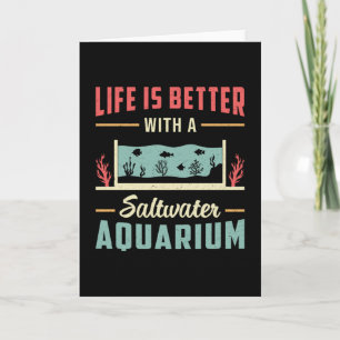 Saltwater Aquarium Fish Tank Aquatic Aquarist Karte