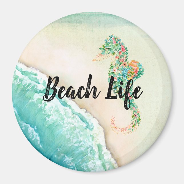 Saltwater Beach Life Magnet (Vorne)