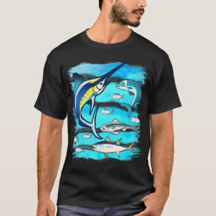 Saltwater Fisch Schwertfisch Mahi Thunfisch Kingfi T-Shirt