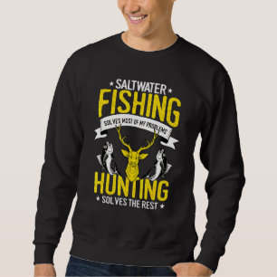 Saltwater Fishing und Jagddesign Jagen Sweatshirt