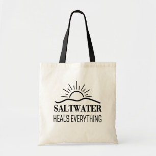 Saltwater Heals Everything Tragetasche