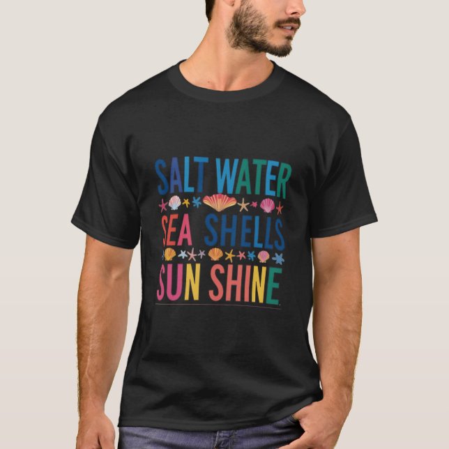Saltwater Seashells Sunshine Shirt | Vibes (Vorderseite)