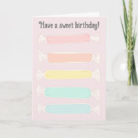 Saltwater Taffy Candy Custom Message Geburtstag