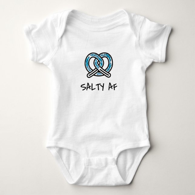 Salty AF - Baby Bodysuit Strampler (Vorderseite)