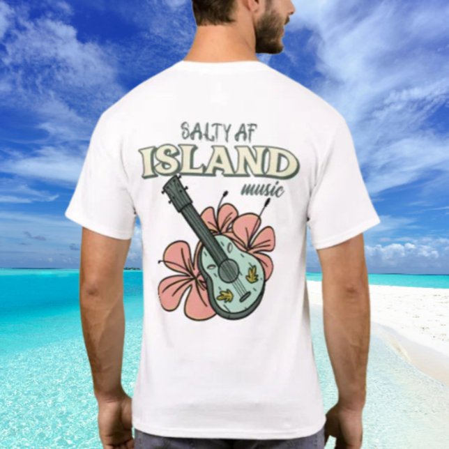 Salty AF Island Music T-Shirt (Von Creator hochgeladen)