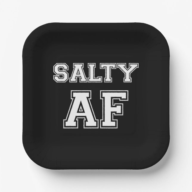 SALTY AF PAPPTELLER (Vorderseite)