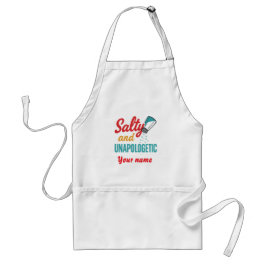 Salty and Unapologetic – Retro Diner Salt Shaker Schürze