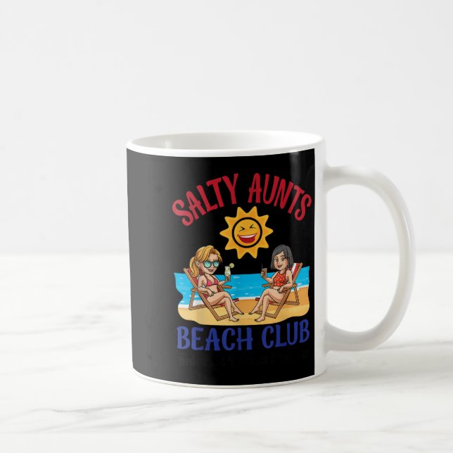 Salty Aunts Beach Club Summer Vacation Vibes 2025  Kaffeetasse (Rechts)