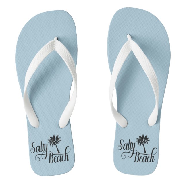Salty Beach Funny Summer Flip Flops (Fußbett)