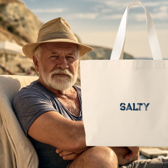 Salty Beach  Jumbo Stoffbeutel (Salty Beach Bag)