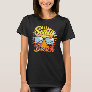 Salty Beach Tropische Sonne und Palmen T-Shirt