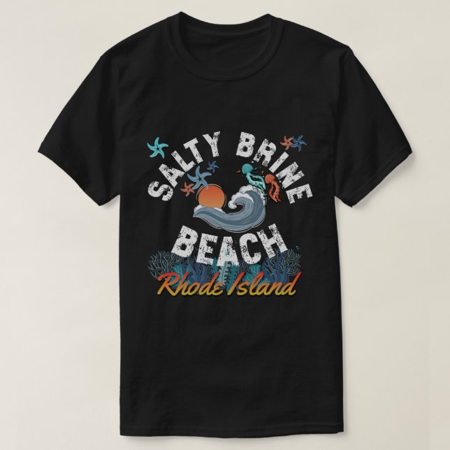 Salty Brine Beach, Rhode Island T-Shirt (Design vorne)