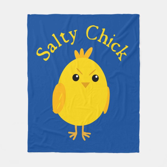Salty Chick Fleecedecke (Vorderseite)