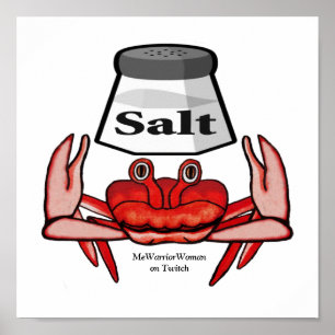 Salty Crab, MeWarriorFrau auf Twitch Poster