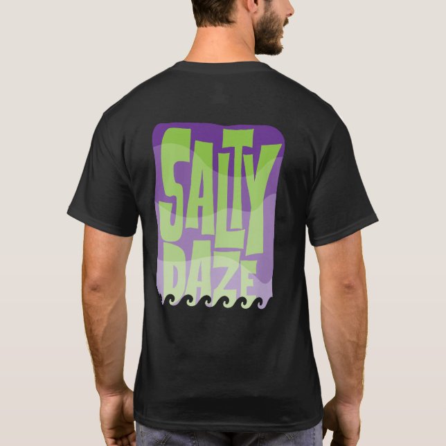 Salty Daze Lila Haze Beach Vibes T-Shirt (Rückseite)