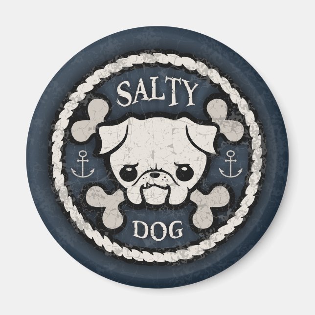 Salty Dog -bd Magnet (Vorne)