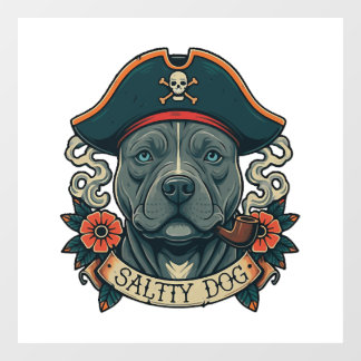 Salty Dog Pitbull Fensteraufkleber
