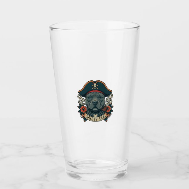 Salty Dog Pitbull Glas (Vorderseite)