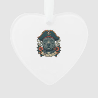 Salty Dog Pitbull Ornament