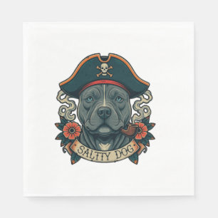 Salty Dog Pitbull Serviette